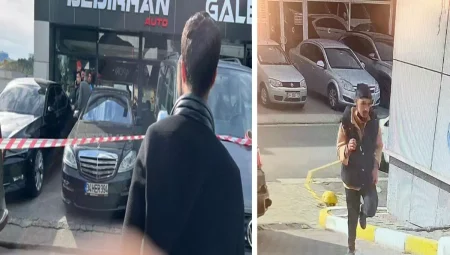 Bağcılar’da oto galeriye el bombalı hücum