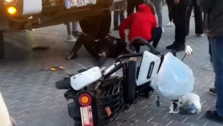 Marmaris’te Elektrikli Bisikletli Bayan Tırın Altında Kaldı