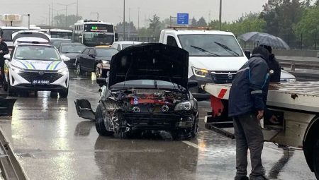 Kocaeli İzmit’te yağışlı hava kazaya yol açtı: 1 yaralı