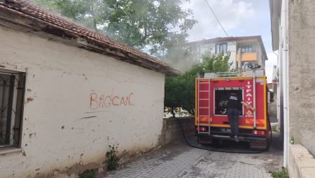 Konya Kulu’da boş müstakil konutta yangın